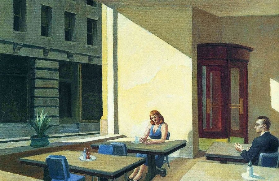 Światło słoneczne w stołówce Edward Hopper